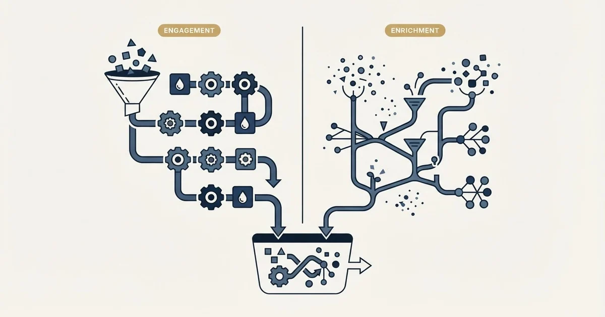 Editorial illustration for Dripify vs FindThatLead