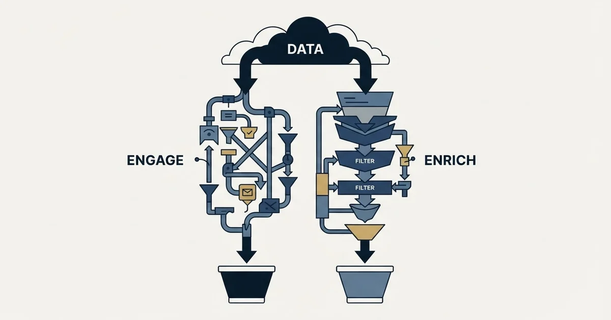 Editorial illustration for Dripify vs Hunter