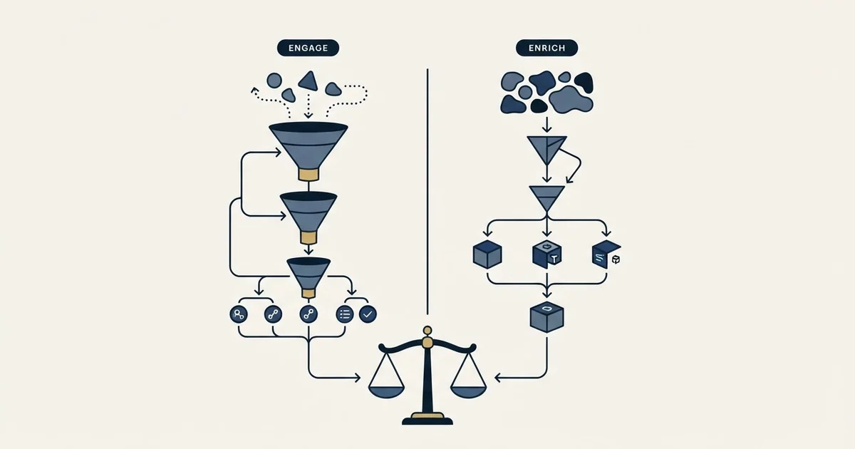 Editorial illustration for Dripify vs Lead411