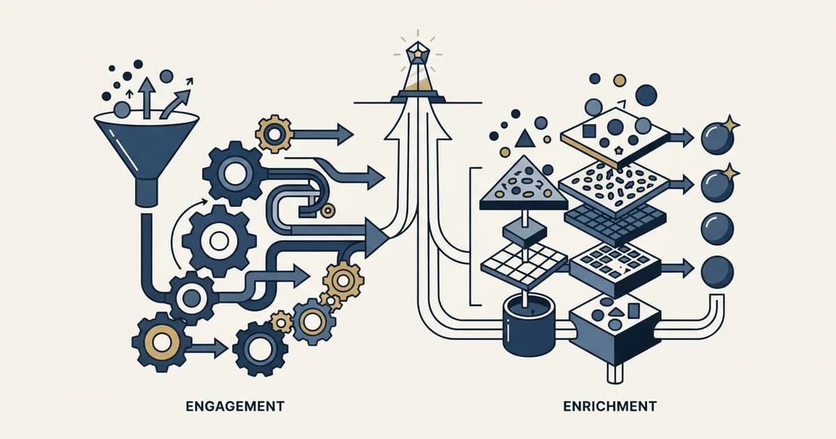 Editorial illustration for Dripify vs LeadIQ