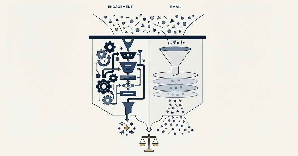 Editorial illustration for Dripify vs Mailmeteor