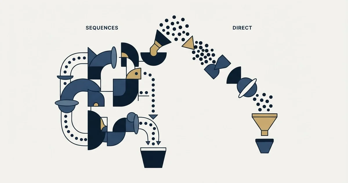 Editorial illustration for Dripify vs MailRush.io