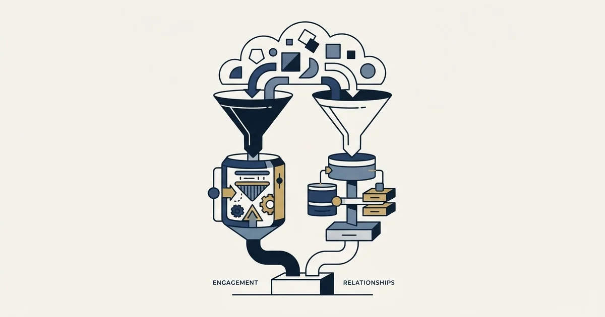 Editorial illustration for Dripify vs Nutshell