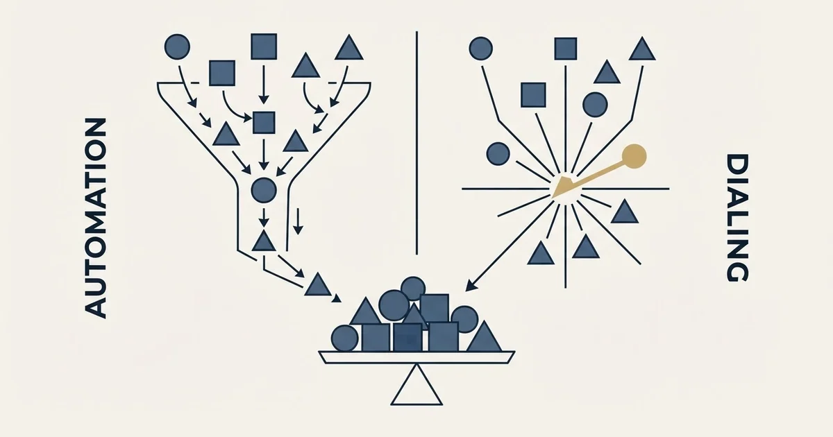 Editorial illustration for Dripify vs PhoneBurner