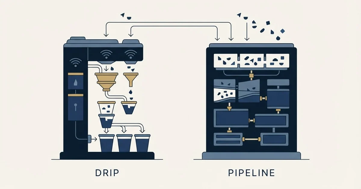 Editorial illustration for Dripify vs Pipeline CRM