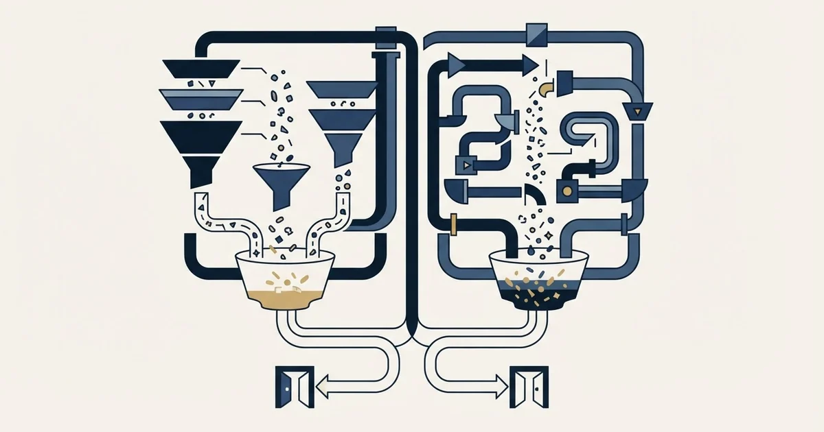 Editorial illustration for Dripify vs Regie.ai