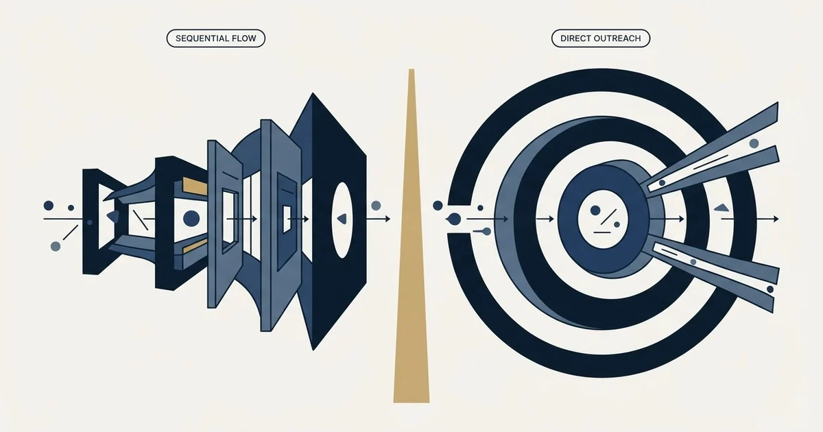 Editorial illustration for Dripify vs Reply.io