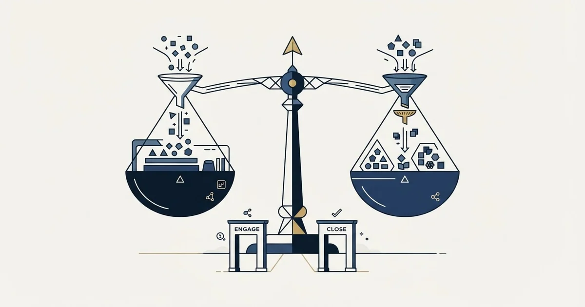Editorial illustration for Dripify vs Salesforge