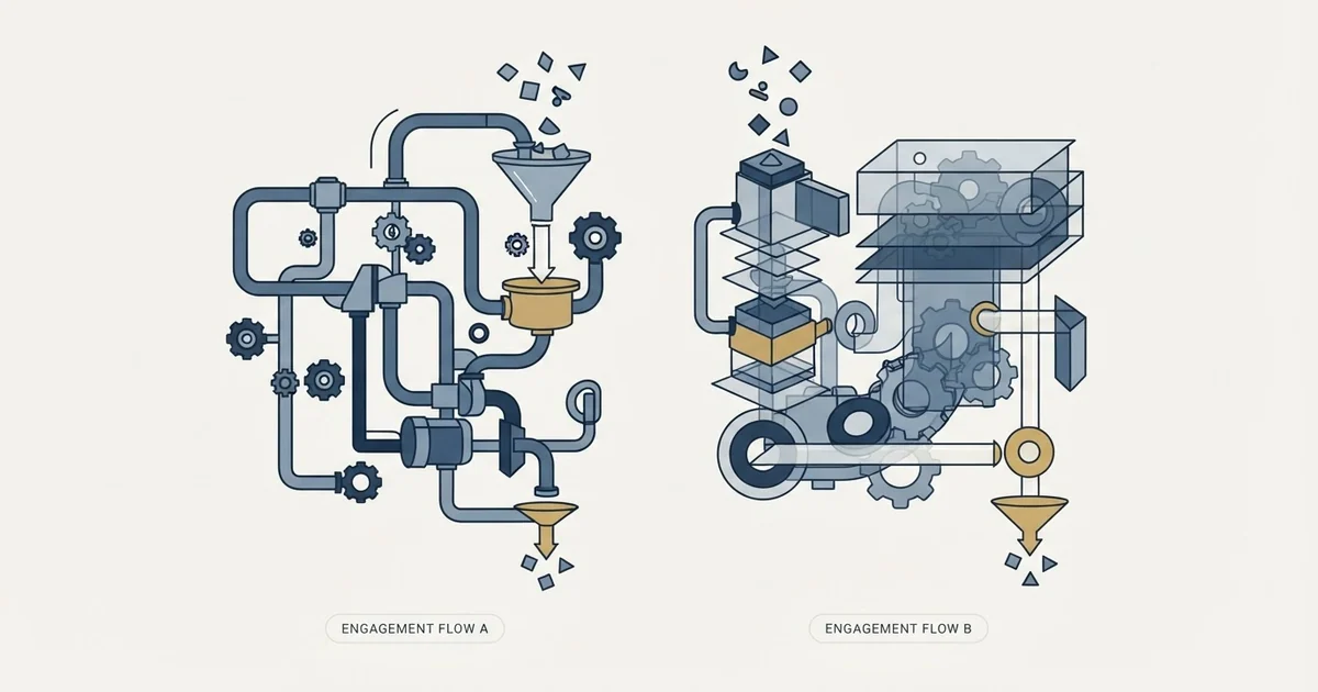 Editorial illustration for Dripify vs Salesgear