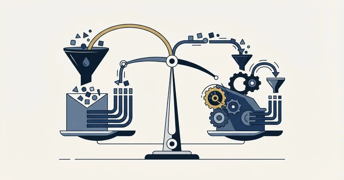 Editorial illustration for Dripify vs SalesRobot