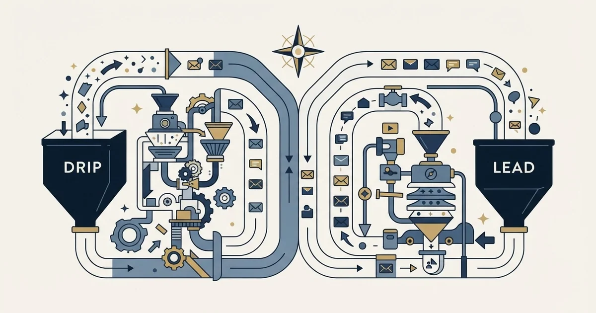 Editorial illustration for Dripify vs Smartlead
