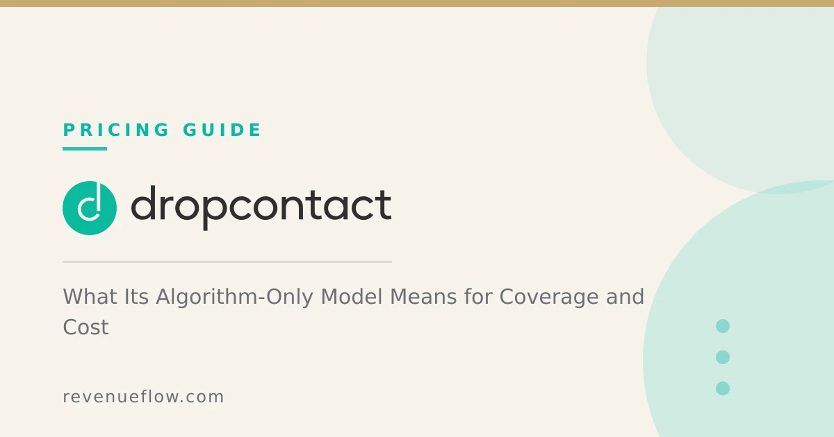 Branded cover: Dropcontact: What Its Algorithm-Only Model Means for Coverage and Cost