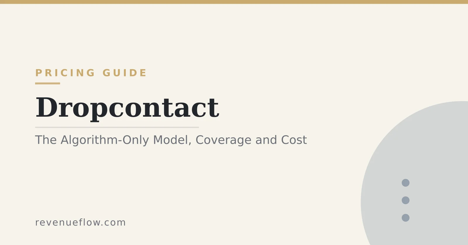 Branded cover: Dropcontact: What Its Algorithm-Only Model Means for Coverage and Cost