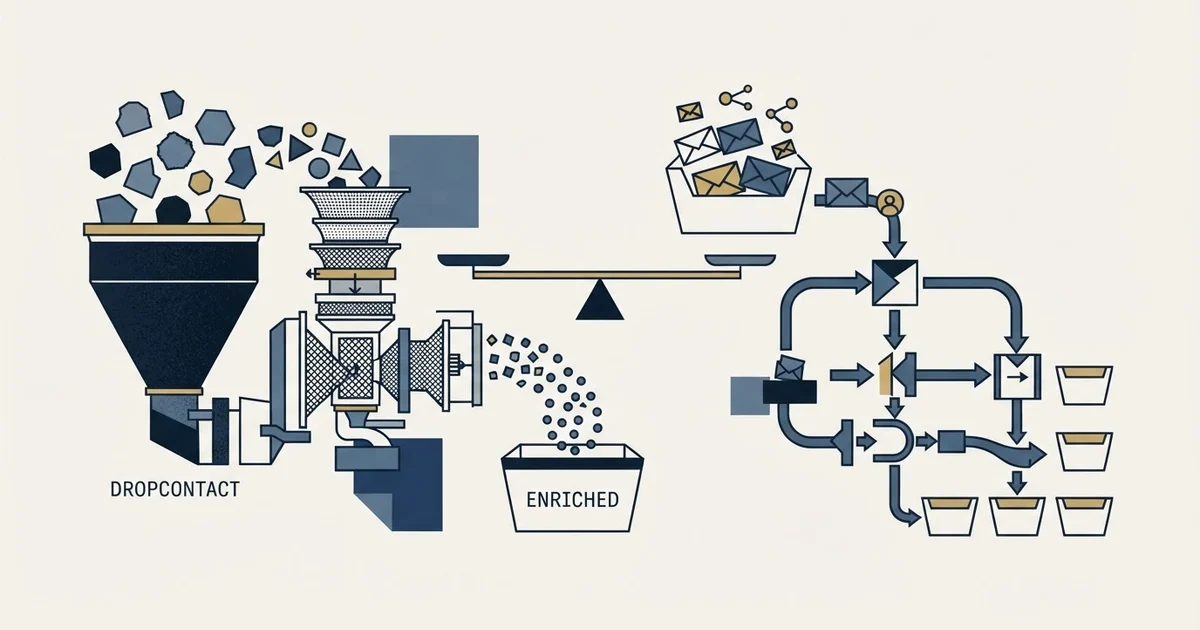 Editorial illustration for Dropcontact vs Enginy