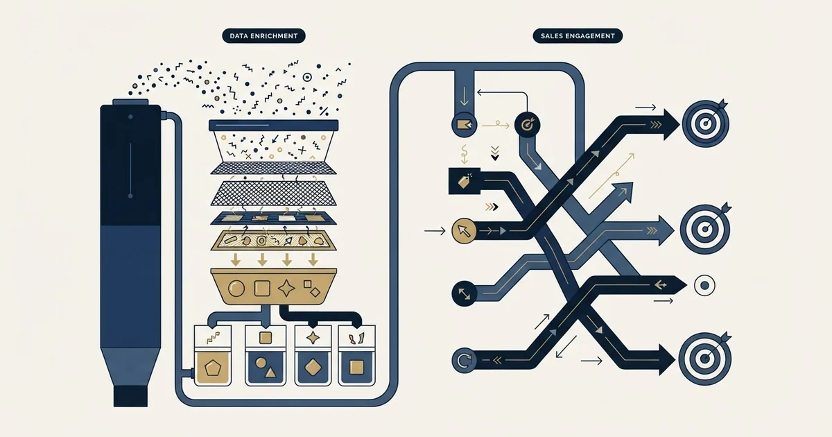 Editorial illustration for Dropcontact vs GetSales.io