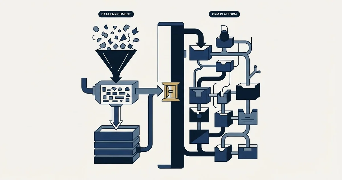 Editorial illustration for Dropcontact vs Keap