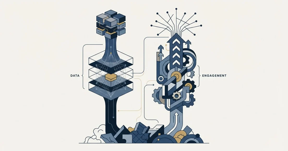 Editorial illustration for Dropcontact vs La Growth Machine