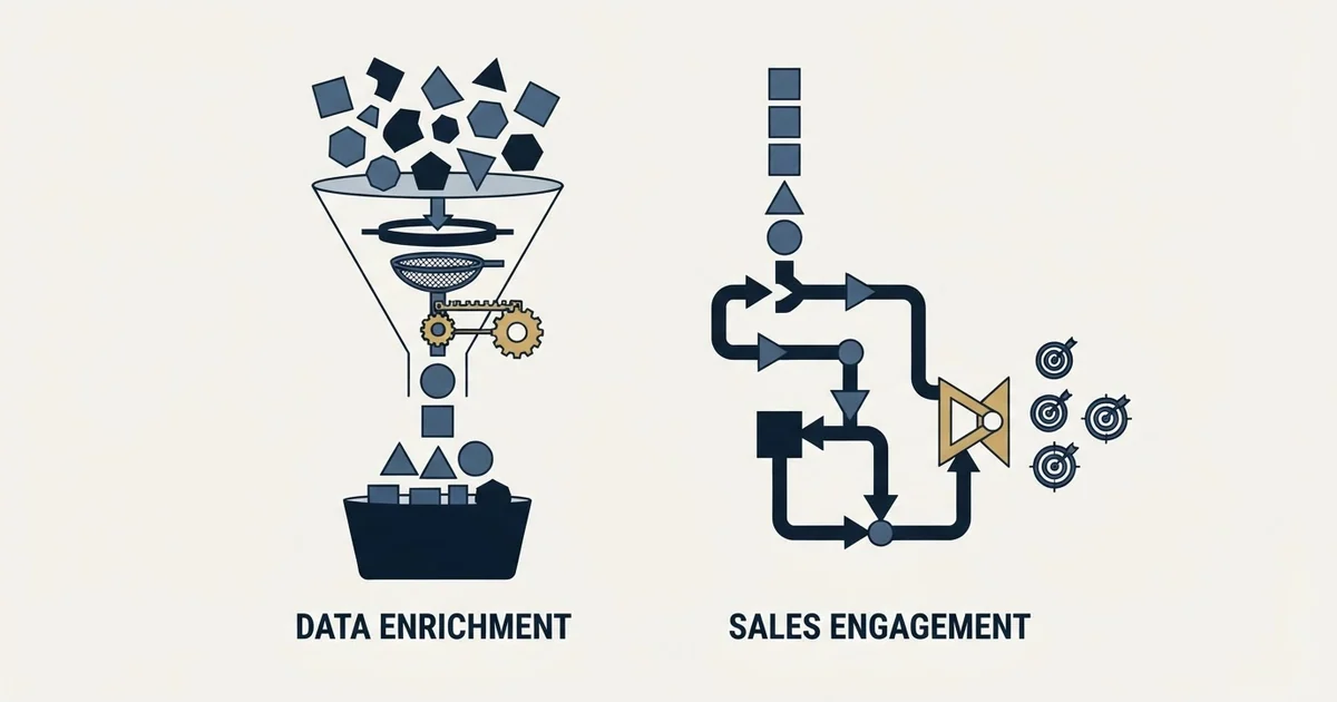 Editorial illustration for Dropcontact vs Outreach