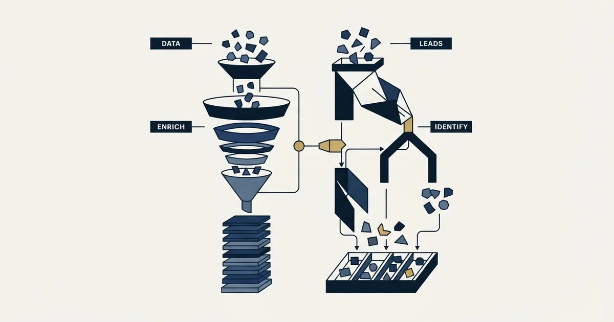 Editorial illustration for Dropcontact vs PredictLeads