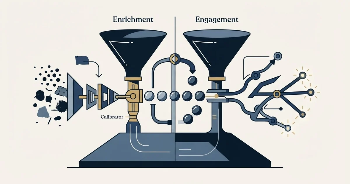 Editorial illustration for Dropcontact vs Salesgear