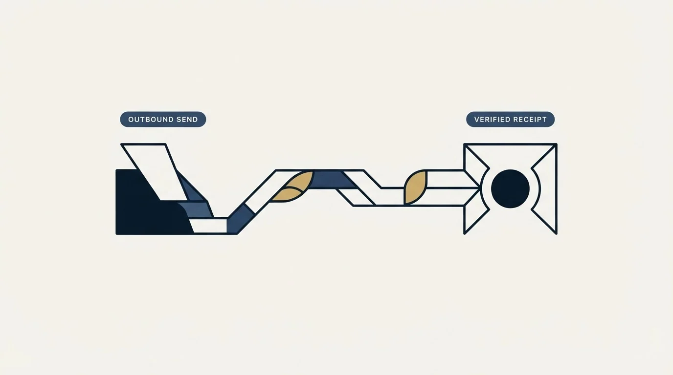 Section illustration: What this means when you are running outbound
