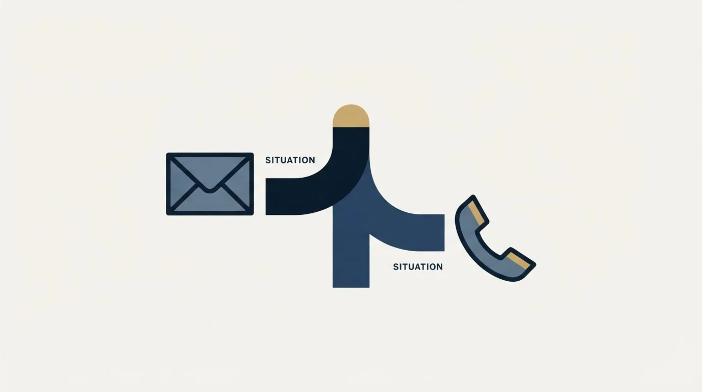 Section illustration: Which one the situation is choosing for you