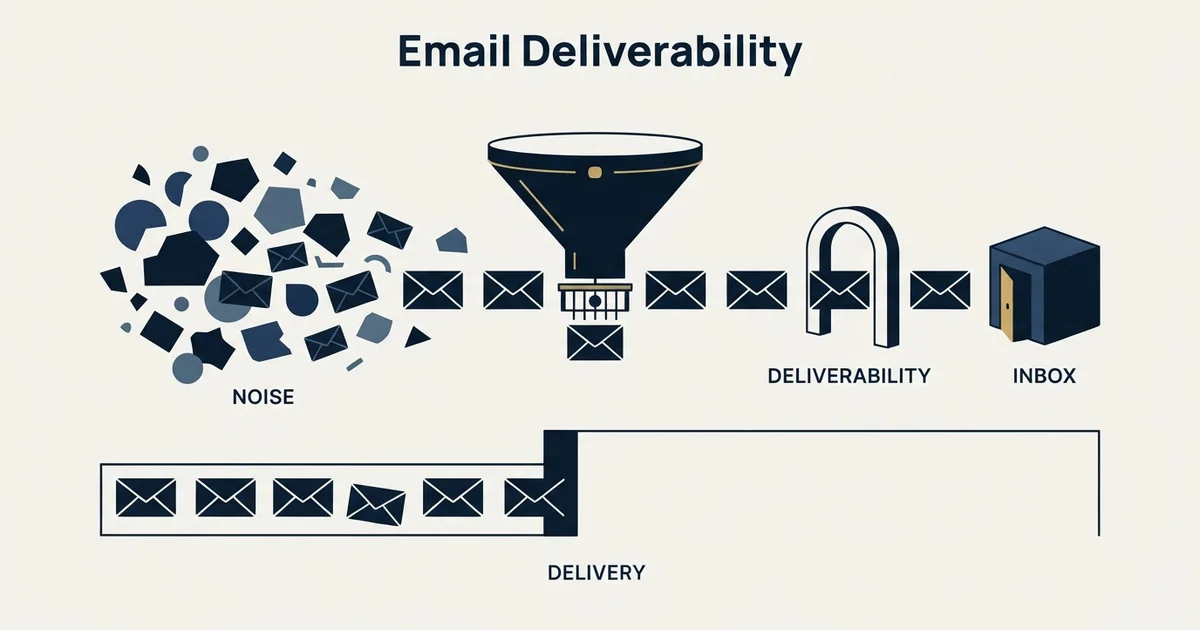 Editorial illustration for Email Deliverability