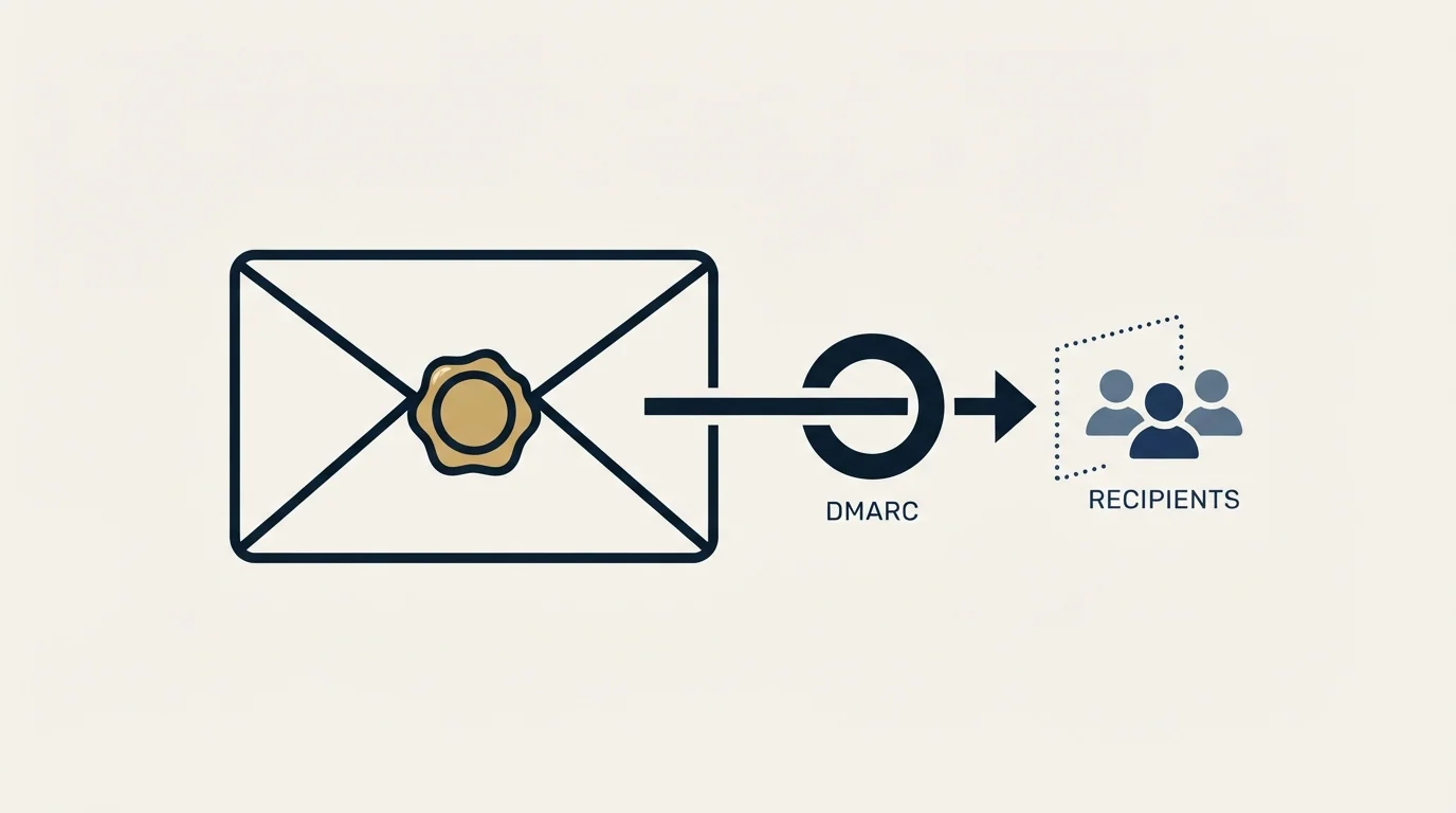 Section illustration: DMARC as a security control, stated honestly