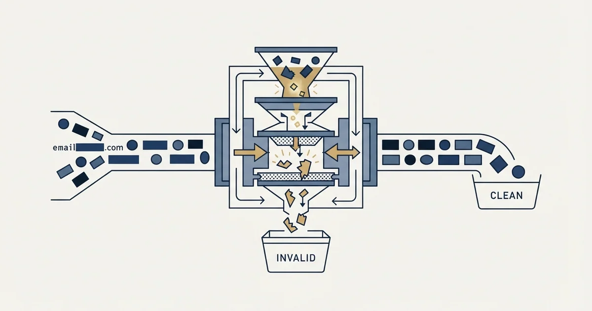 Editorial illustration for Email List Cleaning
