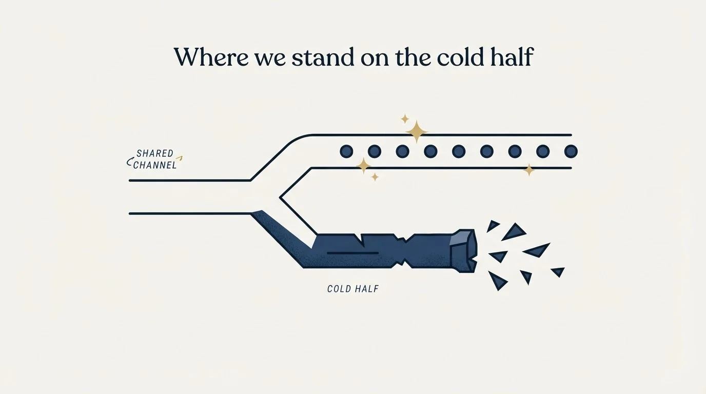 Section illustration: Where we stand on the cold half