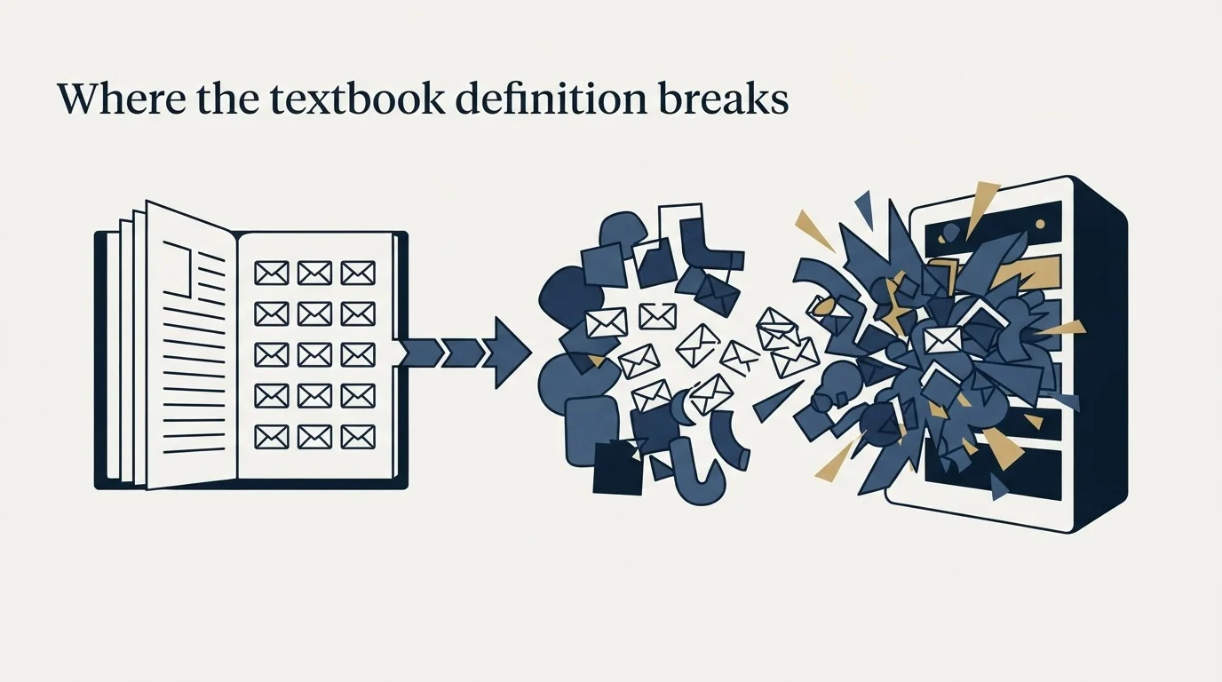 Section illustration: Where the textbook definition breaks