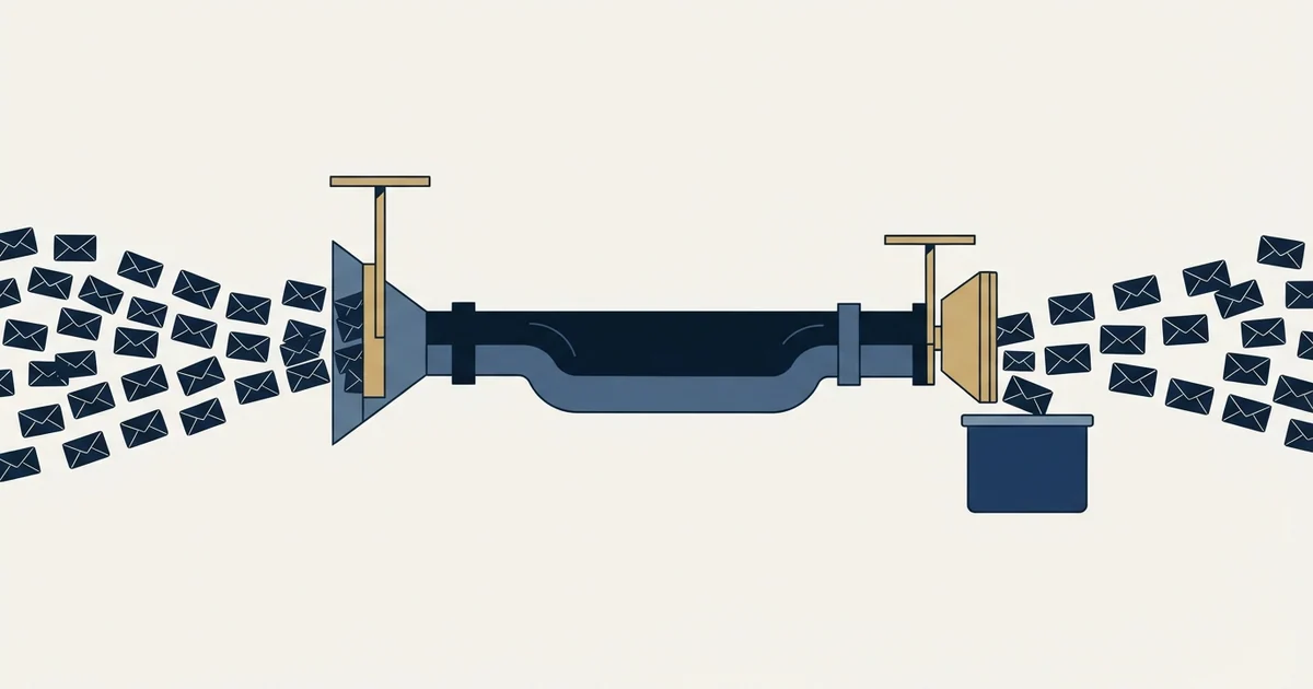 Editorial illustration for Email Throttling