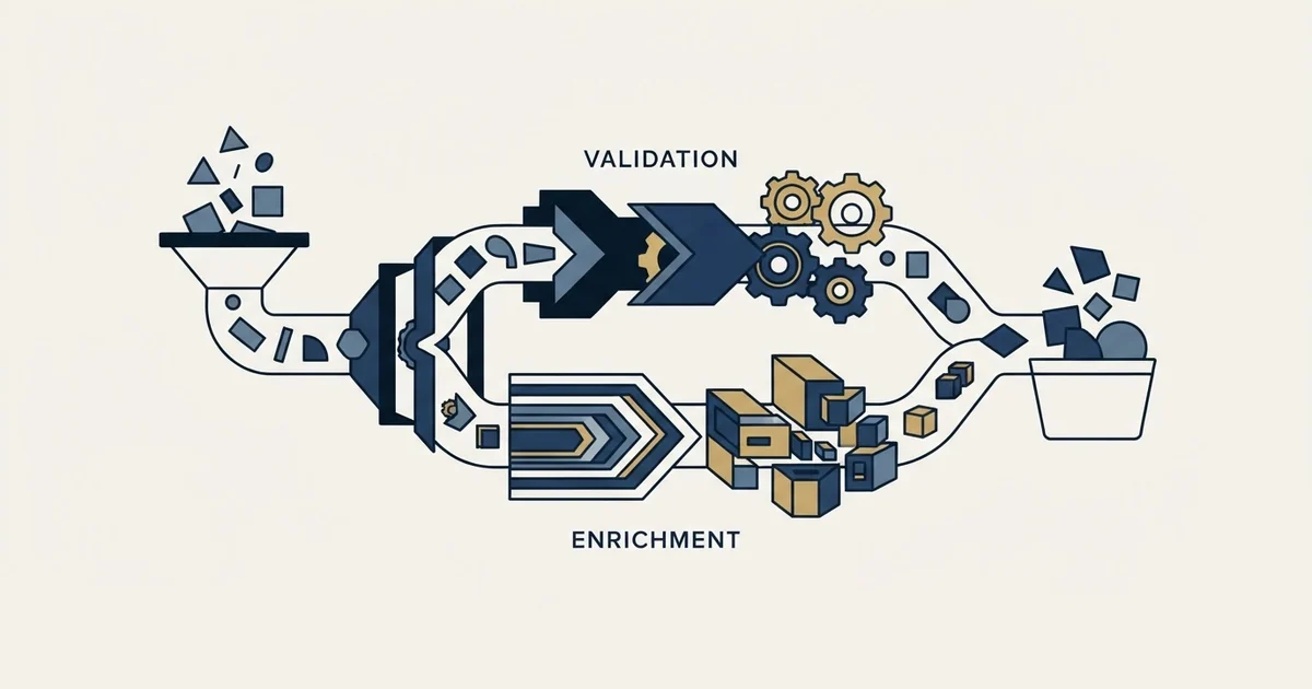 Editorial illustration for Emailable vs FullEnrich