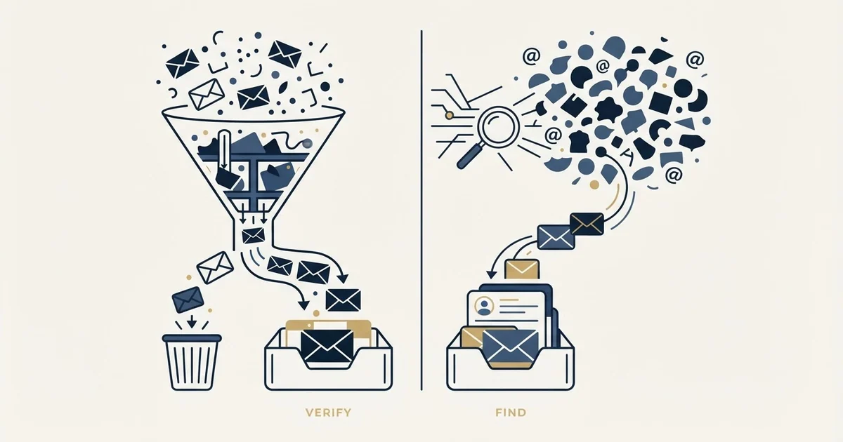 Editorial illustration for Emailable vs Hunter