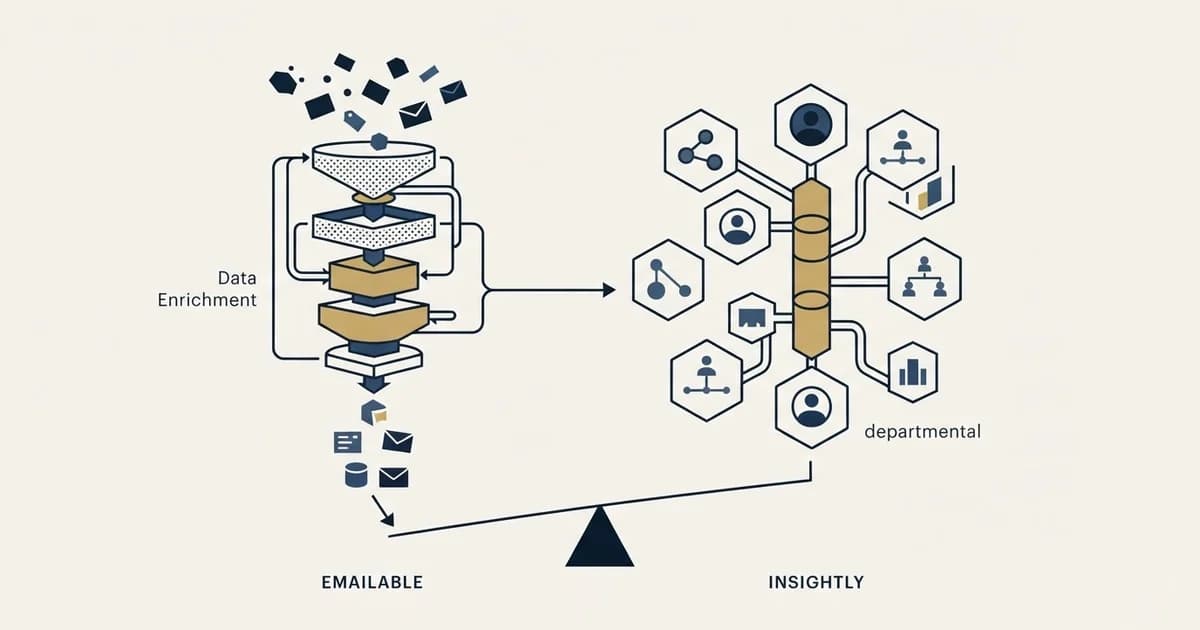 Editorial illustration for Emailable vs Insightly