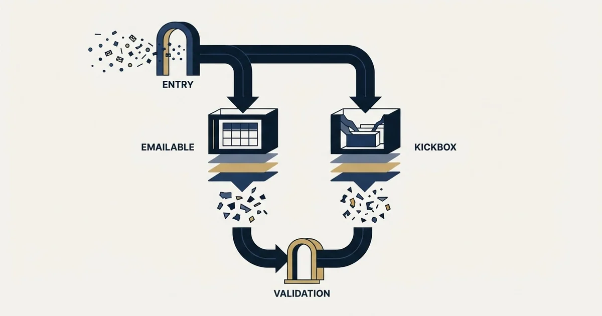 Editorial illustration for Emailable vs Kickbox