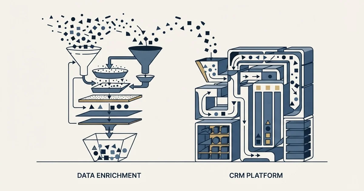 Editorial illustration for Emailable vs Monday CRM
