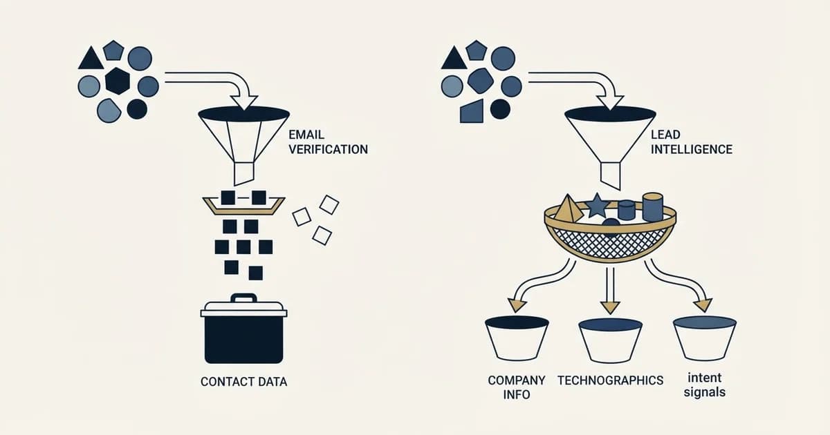 Editorial illustration for Emailable vs PredictLeads