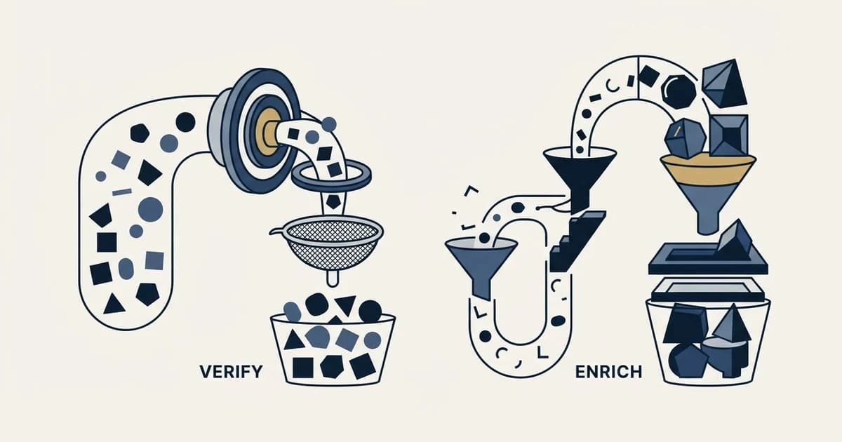 Editorial illustration for Emailable vs RocketReach