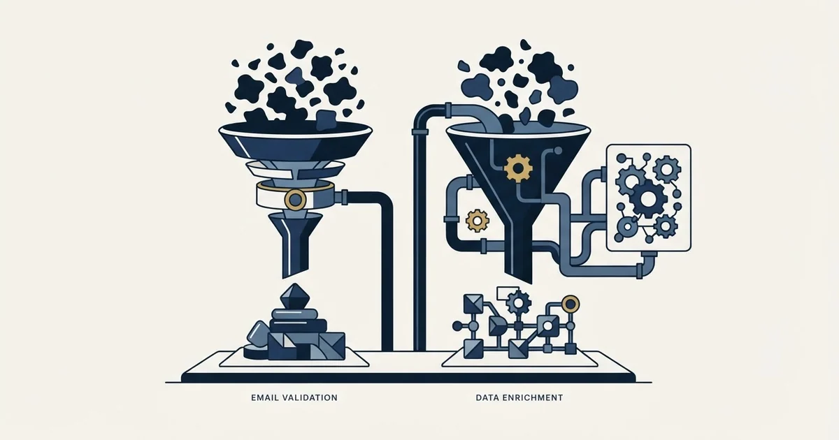 Editorial illustration for Emailable vs Surfe