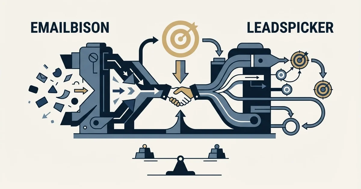 Editorial illustration for EmailBison vs Leadspicker