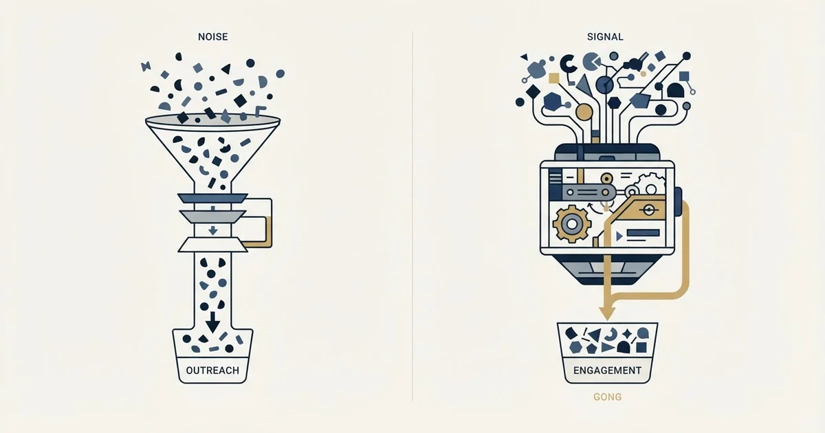 Editorial illustration for Emailchaser vs Gong
