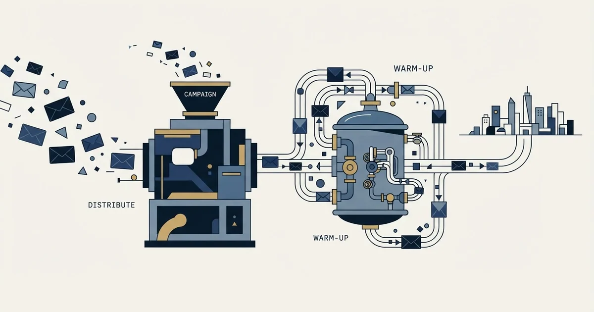 Editorial illustration for Emailchaser vs InboxAlly