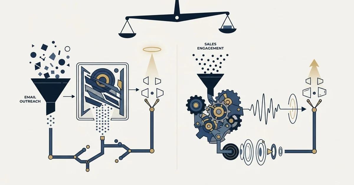 Editorial illustration for Emailchaser vs Koncert