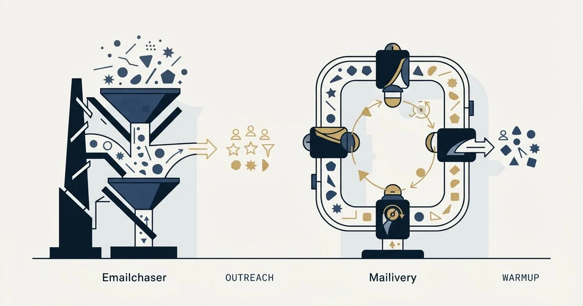 Editorial illustration for Emailchaser vs Mailivery