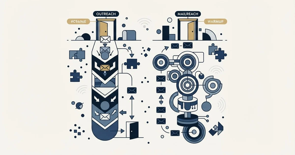 Editorial illustration for Emailchaser vs Mailreach
