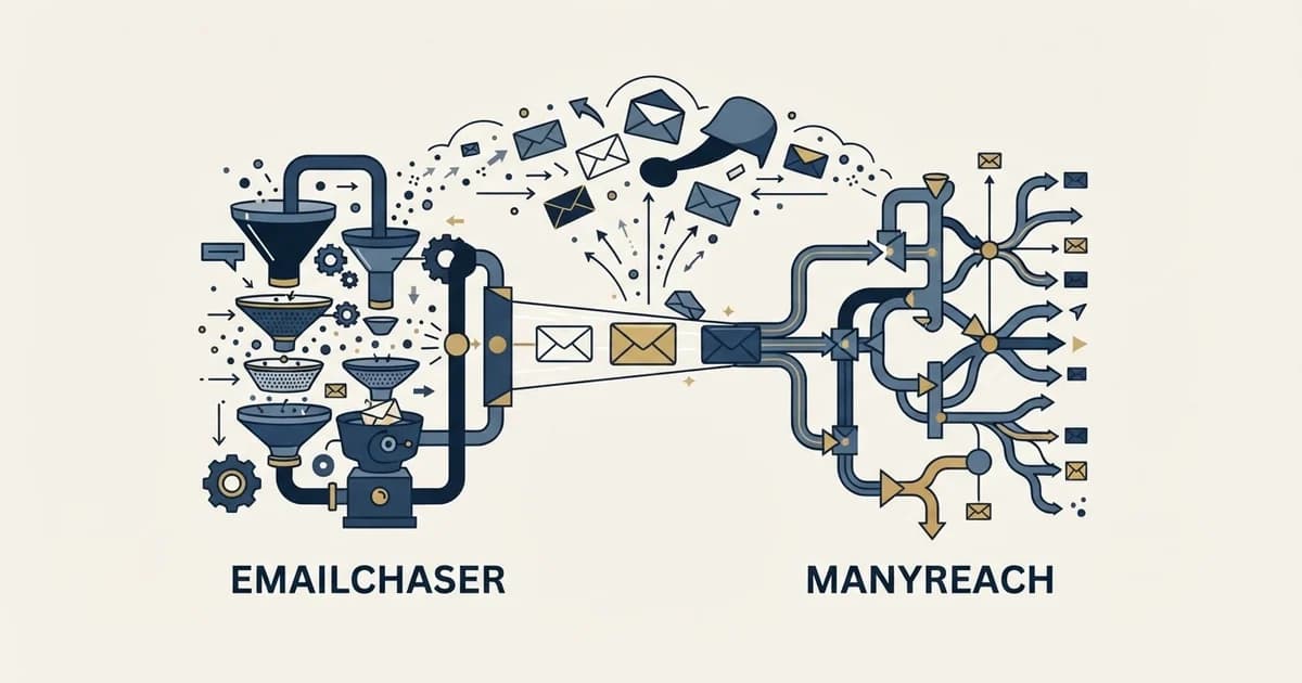 Editorial illustration for Emailchaser vs Manyreach