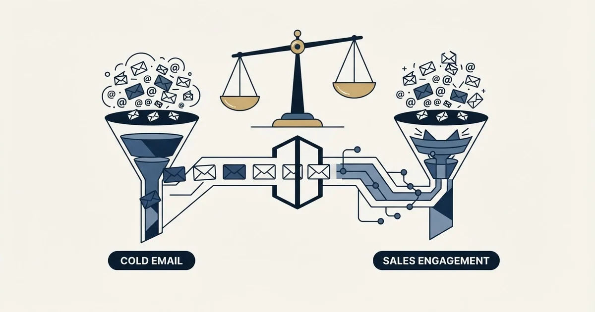 Editorial illustration for Emailchaser vs Overloop AI