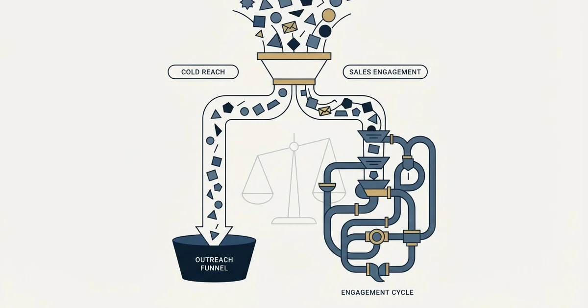 Editorial illustration for Emailchaser vs Salesloft