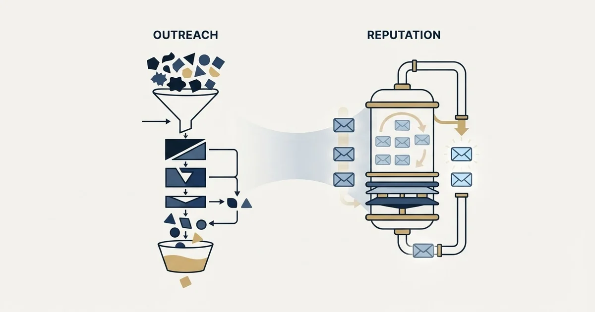 Editorial illustration for Emailchaser vs Warmy
